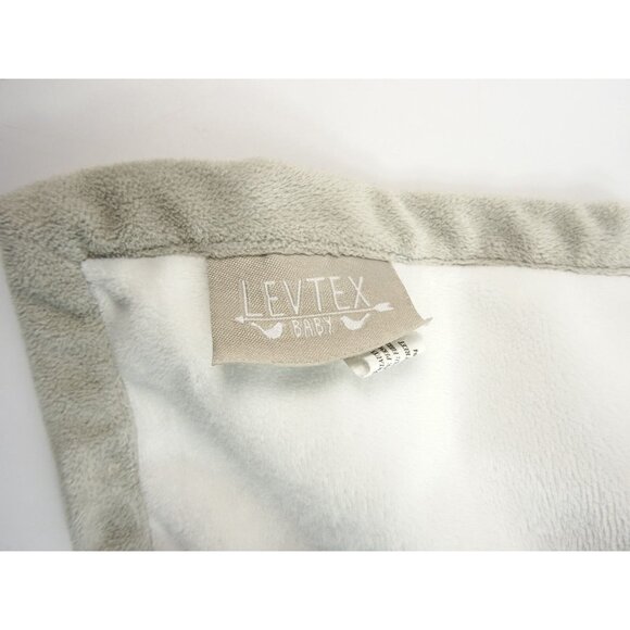 Levtex Baby Elephant Lovey Blue Gray Plush Security Blanket - Picture 7 of 8